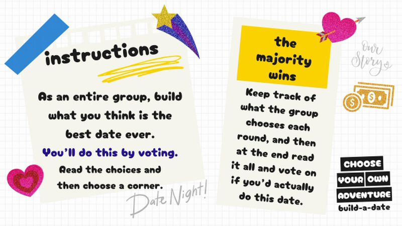 Choose Your Own Adventure: Build-A-Date!